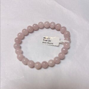 Rose Quartz Beaded Bracelet